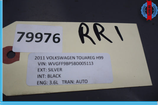 11-17 Volkswagen Touareg Right Side Roof Rail Rack Luggage Carrier Molding Oem