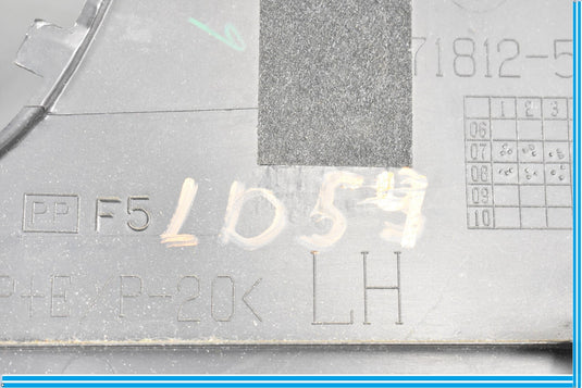 07-12 Lexus LS460 Front Left Driver Side Seat Trim Cover Panel 7181250120 Oem