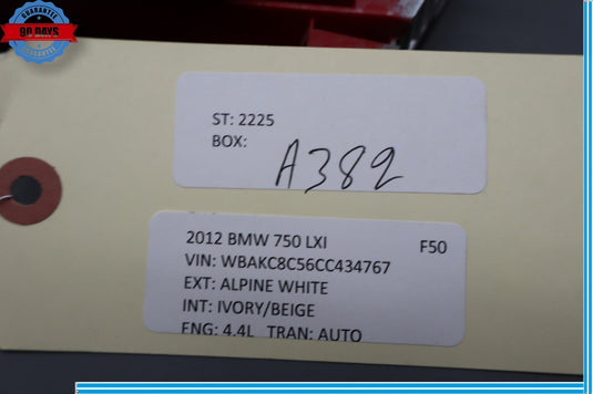 09-12 BMW 750Li 750Li xDrive Rear Left Driver Side Inner Tail Light Lamp Oem