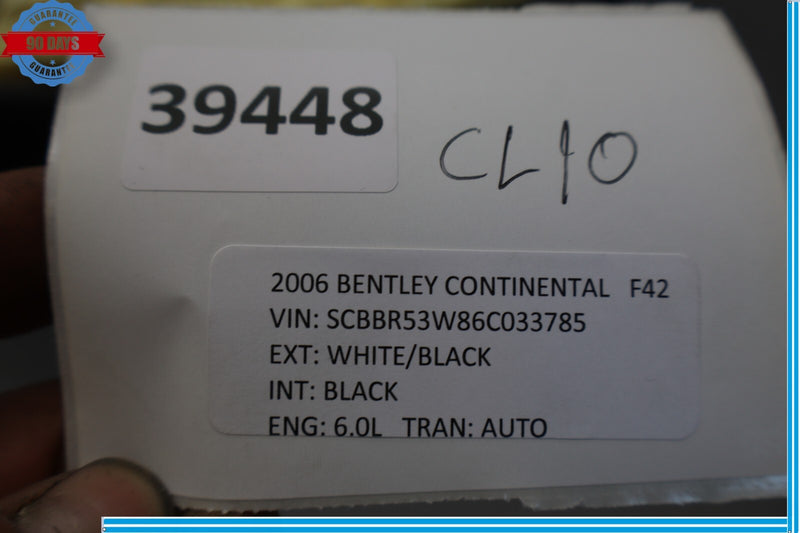 Load image into Gallery viewer, 06-12 Bentley Continental Front Right Side Lower Bottom Seat Cushion Oem
