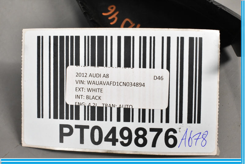 Load image into Gallery viewer, 11-18 Audi A8 Quattro Front Right Interior Corner Door Window Trim 4H0857506 Oem
