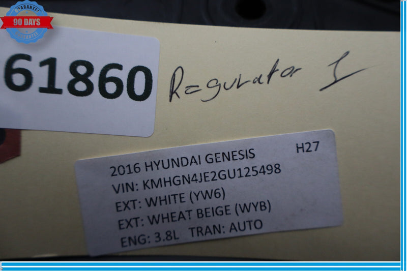 Load image into Gallery viewer, 15-20 Hyundai Genesis Front Right Passenger Side Door Window Regulator Panel Oem
