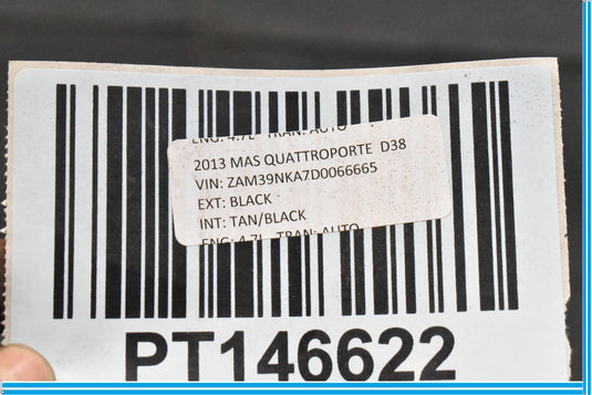 09-13 Maserati Quattroporte Rear Axle Differential Carrier Assembly Oem