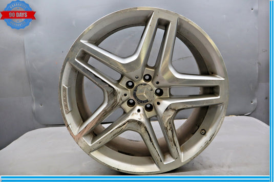 07-19 Mercedes X166 GL450 GLS350 R21 Front Wheel Rim Silver 10Jx21H2 21'' Oem