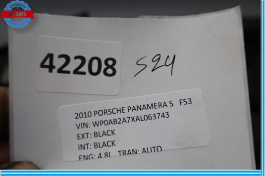 10-16 Porsche Panamera Rear Right Side Interior Door Panel Cover Black Oem