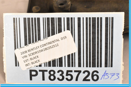 03-12 Bentley Continental Engine Air Filter Box Mounting Bolt Cover Oem