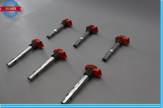 12-18 Audi A7 TFSI Spark Plug Cap Ignition Coil Set of 6 Pc Oem
