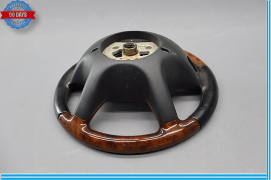 07-10 Mercedes W221 S550 CL550 Driver Steering Wheel w/ Paddle Shifters Wood Oem