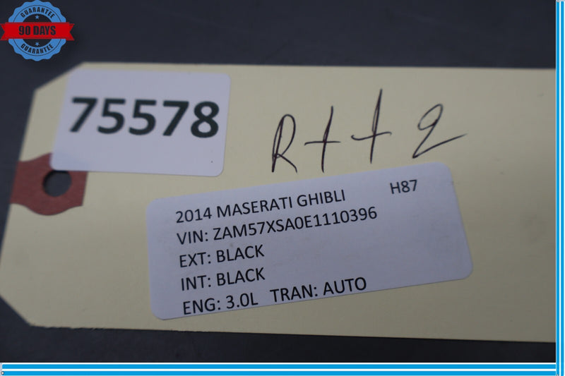 Load image into Gallery viewer, 14-20 Maserati Ghibli M157 Rear Trunk Latch Lock Sill Scuff Plate Trim Cover Oem
