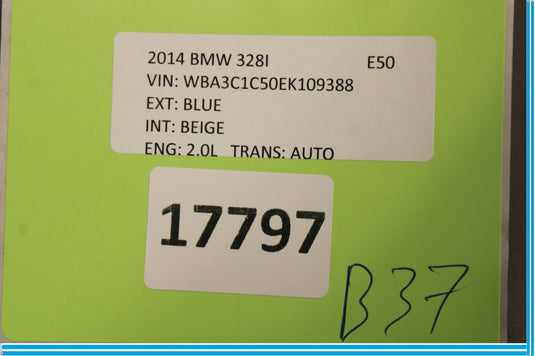 12-16 BMW F30 328i 335i Rear Left Driver Side Power Window Control Switch Oem