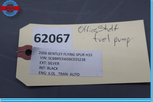 03-12 Bentley Continental Flying Spur Fuel Tank Pump Level Sending Unit Oem
