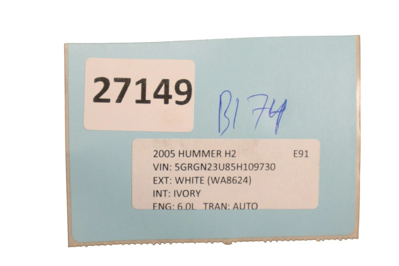 Load image into Gallery viewer, 03-09 Hummer H2 Rear Left Driver Side Door Window Regulator Motor 88981020 OEM
