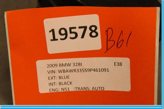 07-13 BMW 328i High Tone Pitch Horn Signal 7159420 Oem