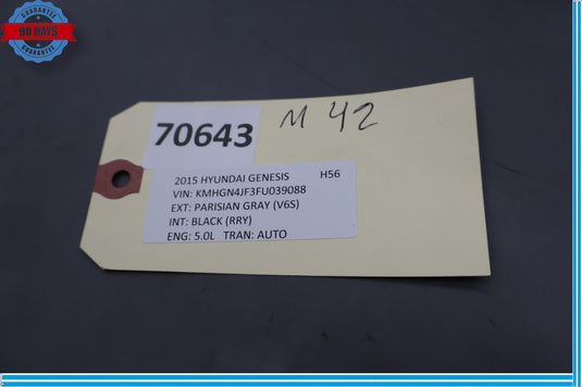 2015 Hyundai Genesis Front Left Driver Side Exterior Rear View Mirror Oem
