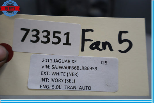 10-19 Jaguar X351 XF XJ XJL Engine Motor Cooling Radiator Fan Assembly Oem