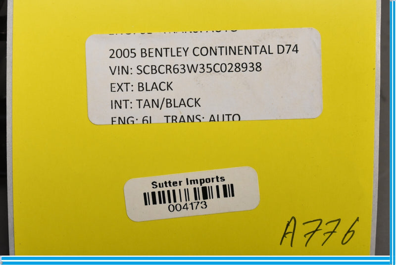 Load image into Gallery viewer, 2005 Bentley Continental Flying Spur Boot Trunk Manual Lock Latch Release Oem
