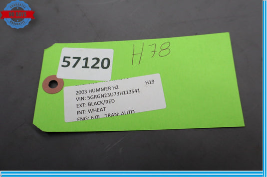 03-06 HUMMER H2 Front Left Driver Side Power Window Master Switch Button Oem