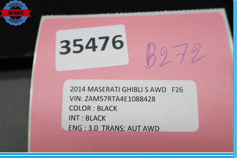 Load image into Gallery viewer, 14-19 Maserati Ghibli Rear Trunk Inner Trim Carpet Cover Panel Black Oem
