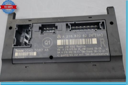 07-14 Mercedes W216 CL600 CL63 AMG Front Right Passenger Seat Control Module Oem