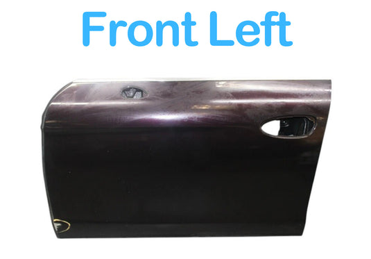10-16 Porsche Panamera 970 Front Left Driver Side Door Shell Panel Purple Oem