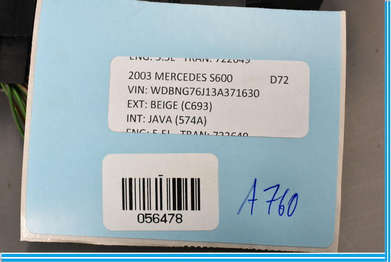 Load image into Gallery viewer, 00-06 Mercedes S500 S600 CL500 CL600 W220 Front Left SAM Relay Fuse Box Oem
