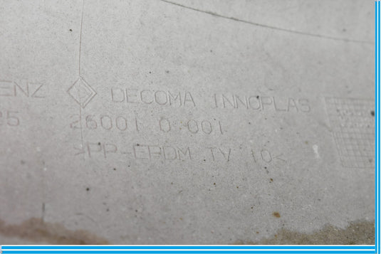 08-11 Mercedes W204 C300 C350 Rear Lower Bumper Cover Assembly Red Oem