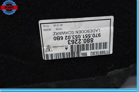 10-13 Porsche Panamera 970 Trunk Cargo Spare Tire Floor Carpet Cover Panel Oem