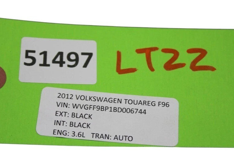 Load image into Gallery viewer, 11-14 Volkswagen VW Touareg Front Bumper Lower Valance Cover Panel Black Oem
