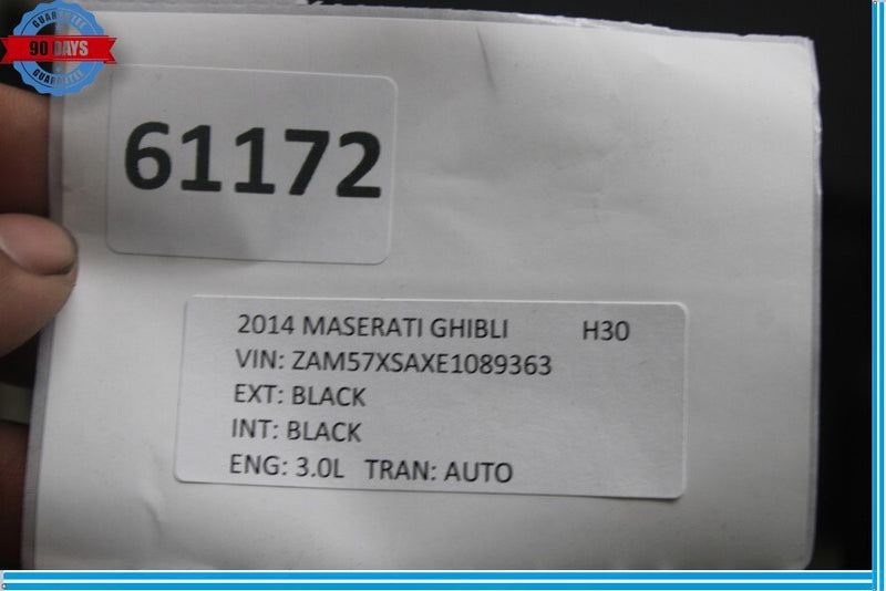 Load image into Gallery viewer, 14-17 Maserati Ghibli Rear Left Side Exterior Door Shell Frame Panel Black Oem
