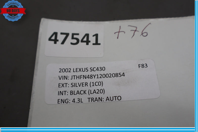 Load image into Gallery viewer, 02-10 Lexus SC430 Z40 Rear Right Passenger Side Roof Upper Quarter Trim Oem
