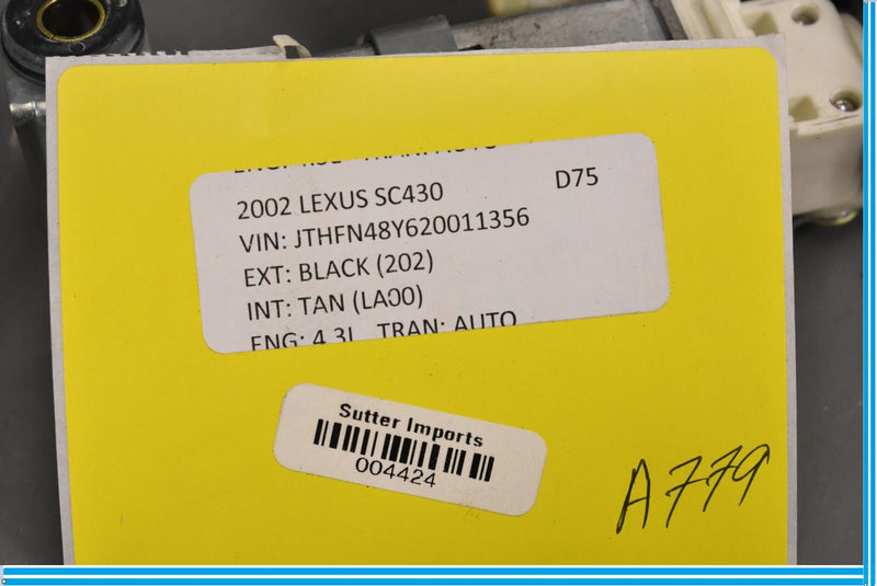 Load image into Gallery viewer, 02-10 Lexus SC430 Side Sliding Roof Sunroof Sun Roof Latch Actuator Oem
