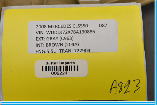 06-11 Mercedes CLS550 W219 Front Left Driver Side Door Speaker Cover Oem