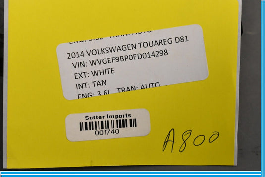 11-18 Volkswagen VW Touareg Lower Steering Column Trim Brown 7P6858559 Oem