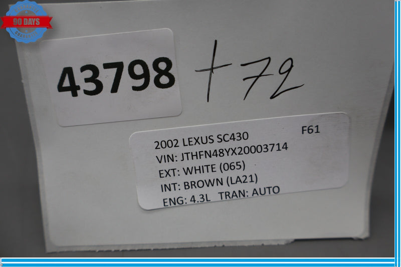 Load image into Gallery viewer, 02-10 Lexus SC430 Rear Left Driver Side Trunk Inner Storage Compartment Oem
