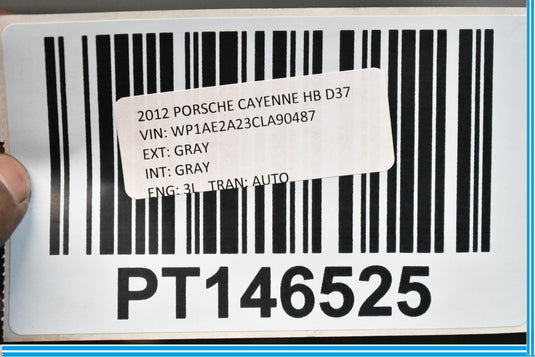 11-14 Porsche Cayenne Front Hood Bonnet Assembly Gray Oem