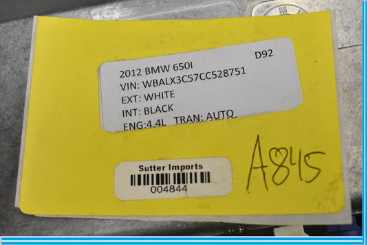 12-18 BMW 650i 640i F12 Top Rear Surround View Control Module Unit ECU Oem