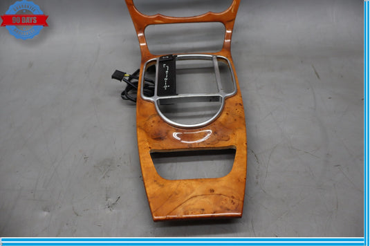 03-12 Mercedes R230 SL500 Center Console Trim Bezel Walnut Wood Oem