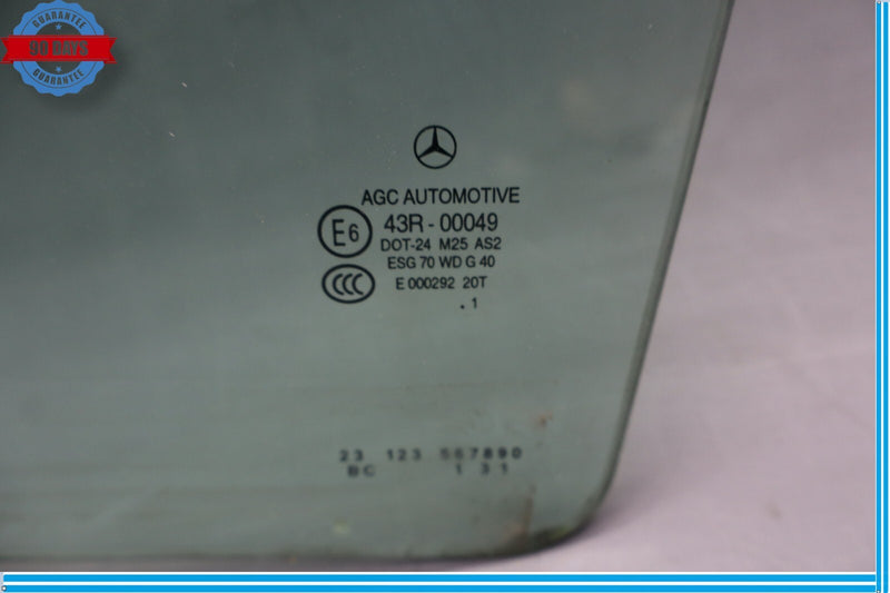 Load image into Gallery viewer, 08-14 Mercedes C250 C350 W204 Rear Left Driver Side Door Window Glass Oem
