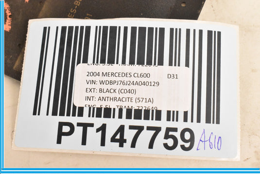 00-06 Mercedes CL500 CL600 W215 Rear Bumper Radio Telephone Antenna Oem