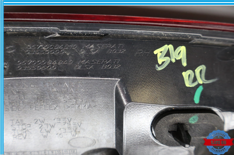 Load image into Gallery viewer, 14-17 Maserati Ghibli Rear Right Side Trunk Outer Taillight Tail Light Lamp Oem
