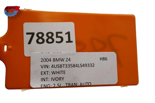03-04 BMW E85 Z4 Front Lower Bumper Cover Panel Assembly 51117188347 OEM