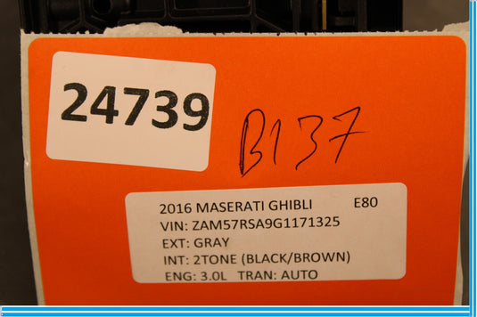 14-17 Maserati Ghibli S Automatic Gear Shift Shifter Selector Assembly Oem
