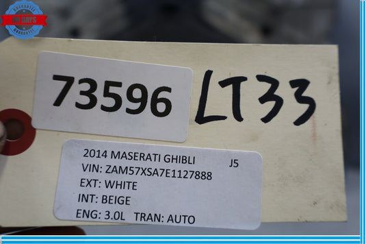 14-19 Maserati Ghibli Front Bottom Engine Protection Cover Splash Shield Oem
