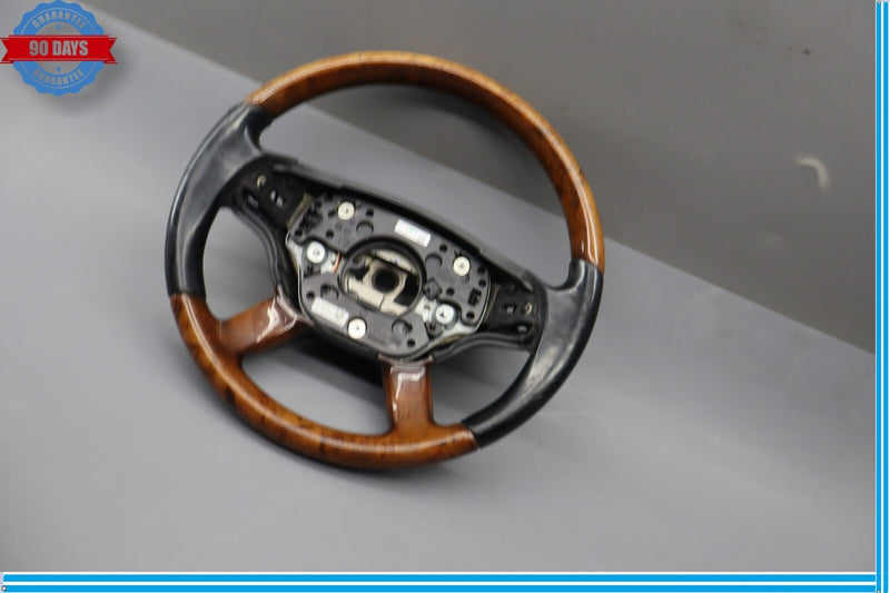 Load image into Gallery viewer, 07-10 Mercedes W221 S550 CL550 Driver Steering Wheel w/ Paddle Shifters Wood Oem
