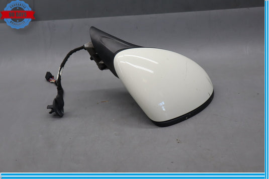 11-14 Porsche Cayenne 958 Front Right Side Rear View Door Mirror White Oem