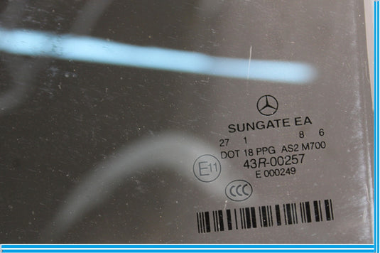 07-13 Mercedes S550 S400 W221 Rear Left Driver Side Door Window Glass Oem