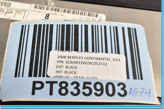 06-12 Bentley Continental 12 Channel Sound Amp Amplifier  3W7035456 Oem