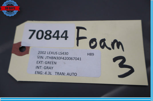 01-03 Lexus LS430 Rear Lower Bumper Energy Impact Absorber Foam 5261550040 Oem