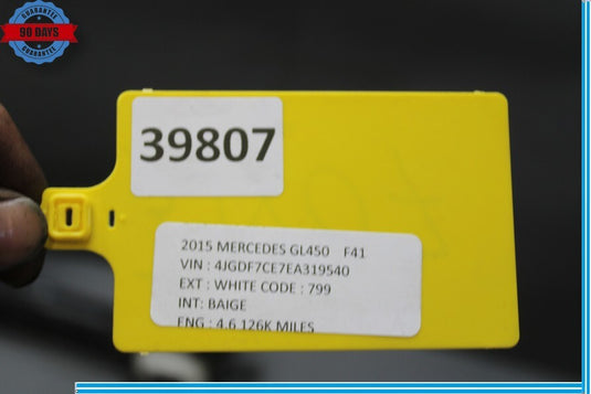 12-19 Mercedes GL450 GL550 Trailer Rear Tow Hitch Reinforcement Impact Bar Oem