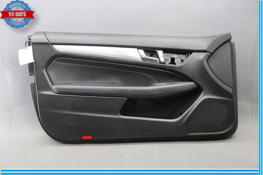 12-14 Mercedes C250 Front Left Driver Side Interior Door Panel Black Oem